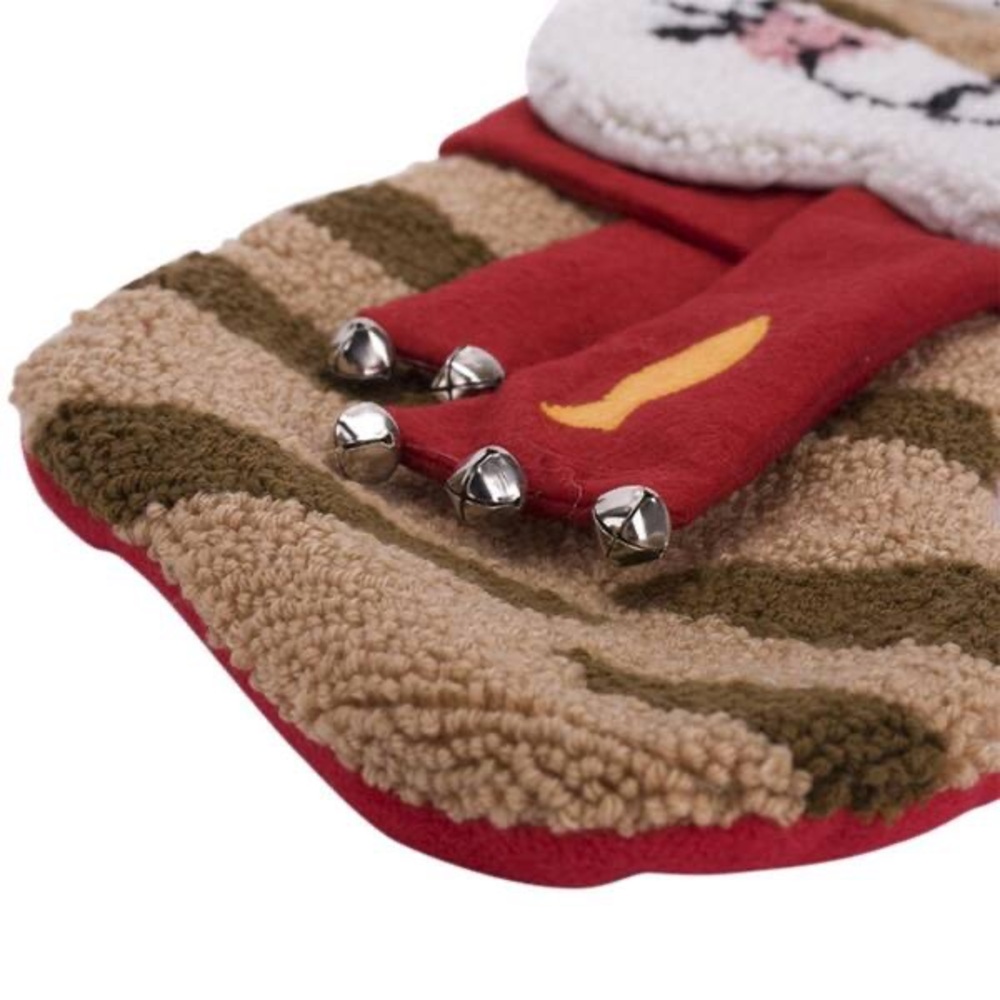 Glitzhome 22 in.  3D Cat Hooked Stocking - Picture 4 of 6